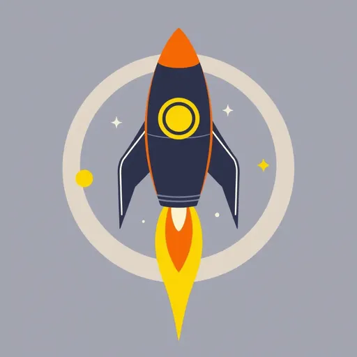 Rocket Icon: Iconic Representation of Space Travel and Discovery