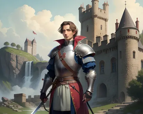 Rodney Hilton Jr. in Medieval Armor with Sword