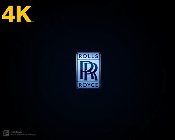 Rolls-Royce Logo on Dark, Starry Night Sky Background