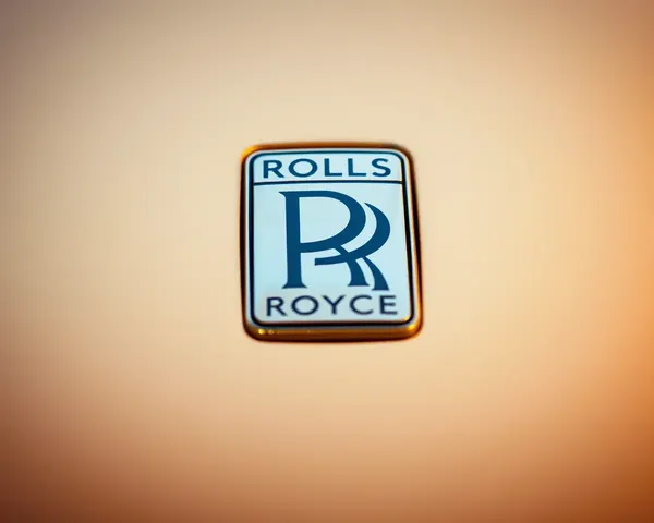 Rolls-Royce Logo on Warm, Golden Gradient Background