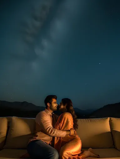 Romantic Bollywood Night with x Bhabhi on Couch