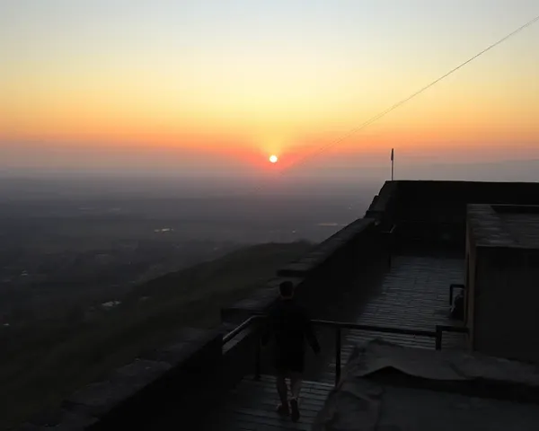 Romantic Sunset View of CSC Mohar with Couple Walking