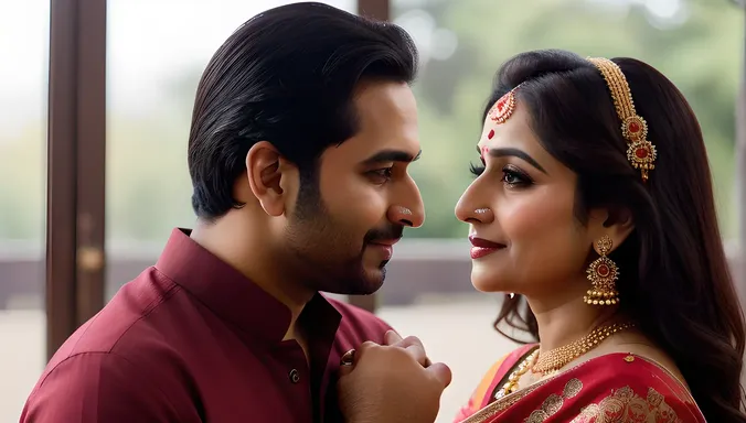 Romantic x Bhabhi Couple Shares Intimate Moment