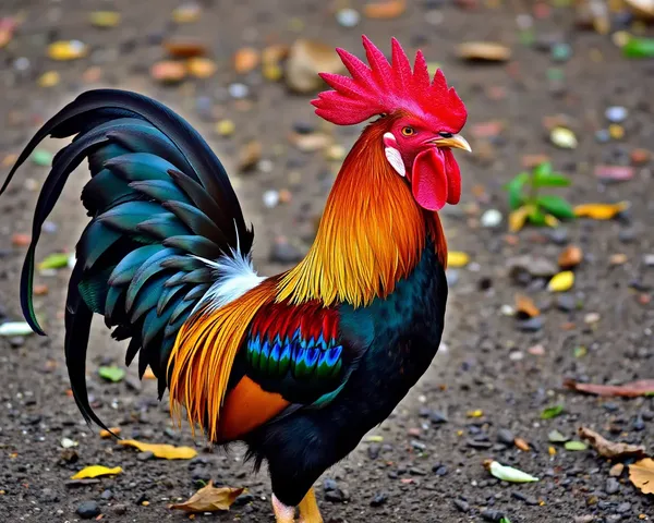 Rooster Images Display Striking Colors and Feathers