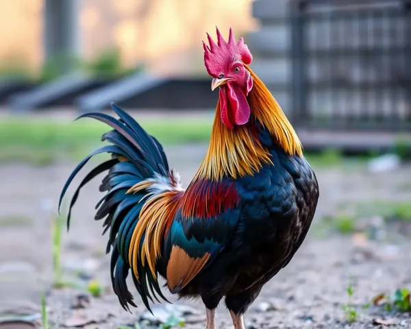 Rooster Images Showcase Majestic Birds in Full Plumage