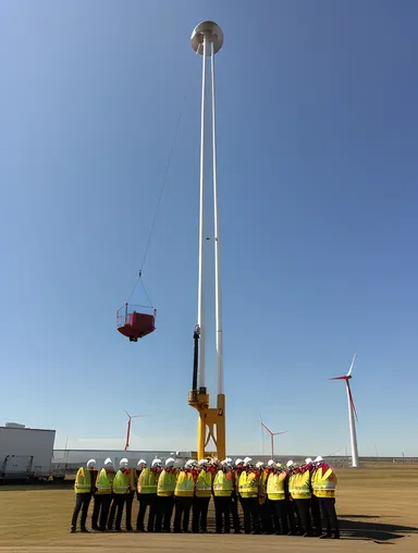Rowlatt Solutions Company Assembles Massive Futuristic Wind Turbine