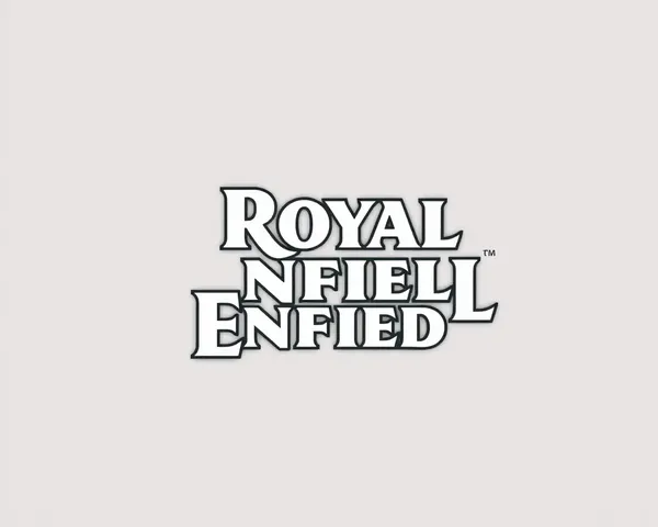 Royal Enfield Logo Vector with Bold Outline and Gradient Effect.