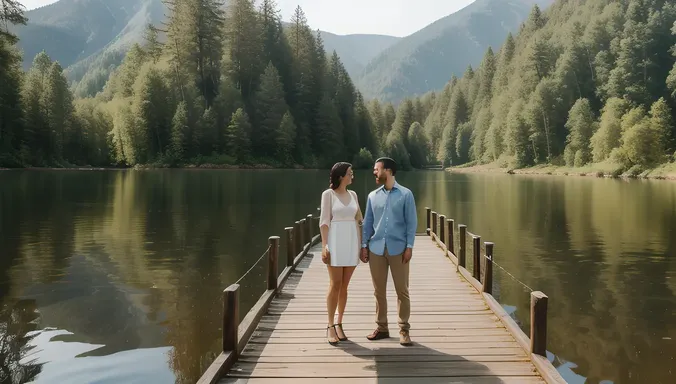 Rustic Bridge Reflects Couple's Unity in Pre-Wedding Shoot.