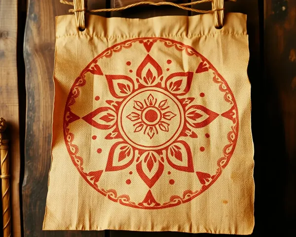 Rustic Shubh Tilak Design with Earthy Tones