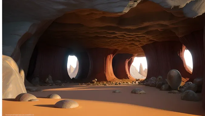 Saitan's Lair: Twisted Cave System with Glowing Mushrooms