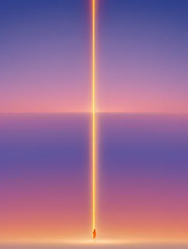 Saitan Drifts Through Dreamlike Landscape with Ethereal Light