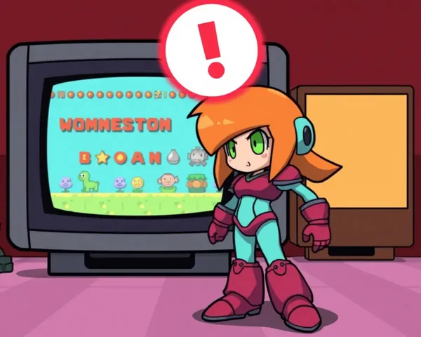 Samus Power-Ups on Giant 8-Bit TV Screen