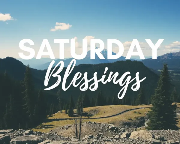 Saturday's Blessings Images of Peaceful Moments