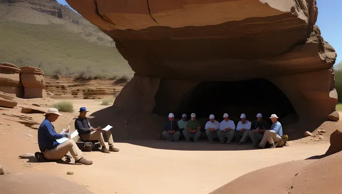 Scientists Explore Ancient Rock Formations of Extinct Volcano