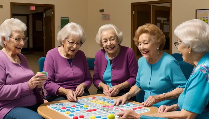 Seniors Play Musical Bingo at Community Center