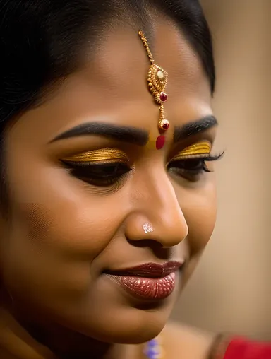 Serene Face Expresses Emotional Abhinaya in Mohiniyattam Dance