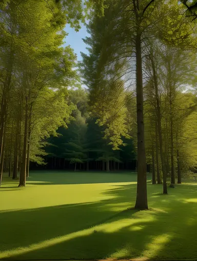 Serene Forest Photo with Intricate Tree Patterns
