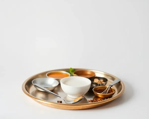 Serene Gujarati Thali Setting Embodies Minimalist Elegance