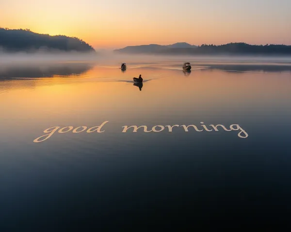 Serene Lake Sunrise Good Morning WhatsApp Free HD Download