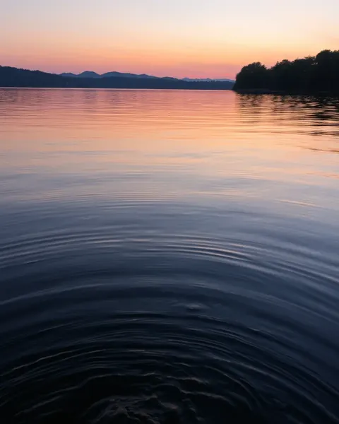 Serene Lake at Dusk with Dusky Colors and Soft Murmurs