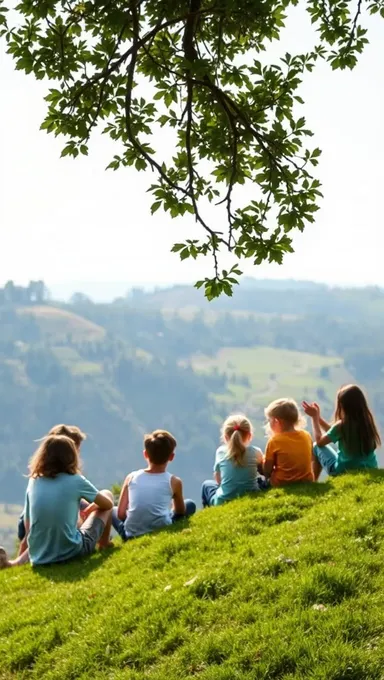 Serene Outdoor Learning Space with Cool Grey Educational Background and Nature