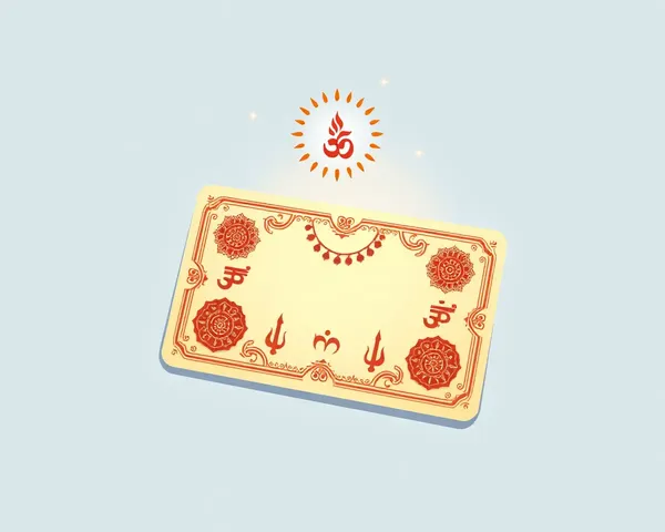 Serene Seva Nivrutti Card with Intricate Designs and Symbols