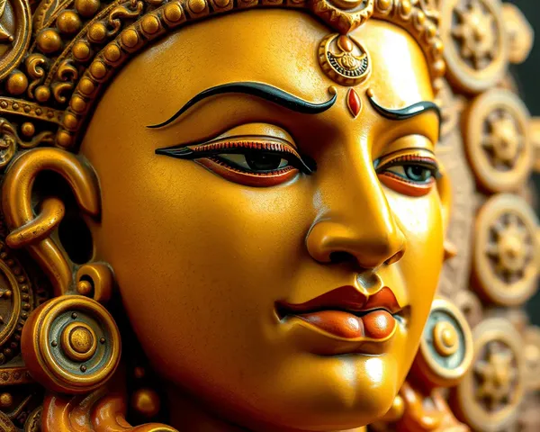 Serene Suryadev with Intricate Patterns and Designs