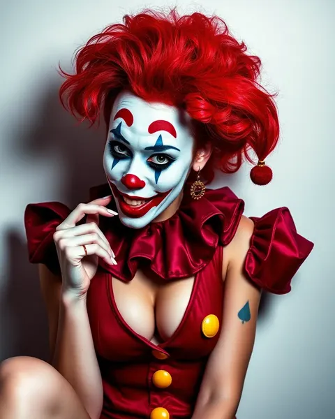 Sexy Clown Enters the Room with Confidence and Charm