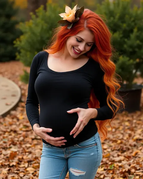 Sexy Red's Pregnancy Announcement is a Stunner