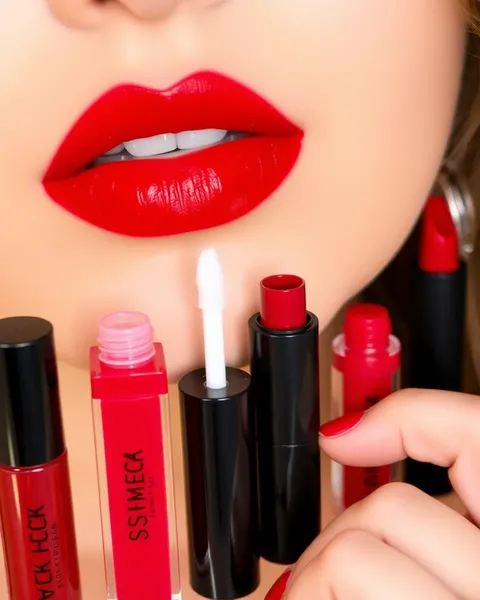 Sexy Red Lip Gloss Line Product Description