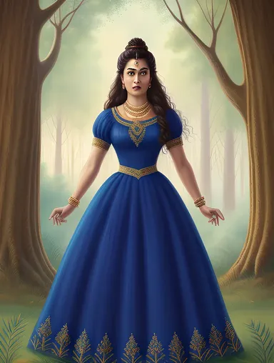 Shakuntala's Fierce Determination in the Forest Images