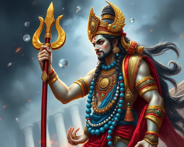 Shani Dev Image Symbolizes Power and Authority in Hinduism
