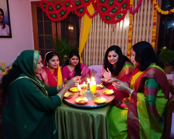 Sharing Sweets and Gifts with Family and Friends on Diwali