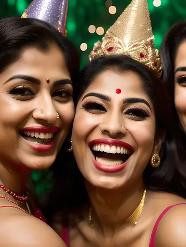 Sharmila Surrounded by Friends at Joyful Party