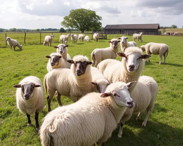 Sheep Images Captured in Beautiful Landscape Photography