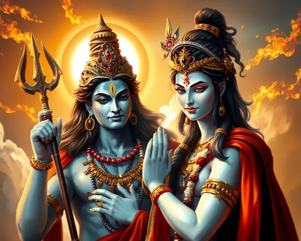 Shiv Parvati HD Image Wallpaper for Desktop