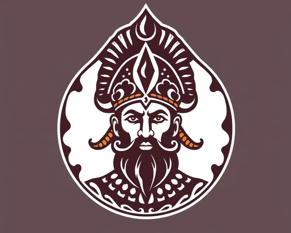 Shivaji Maharaj Logo with Maratha-Style Warrior's Helmet