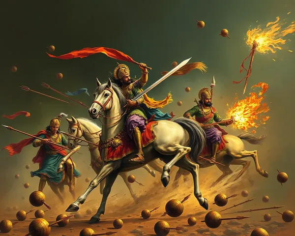 Shivaji battles Mughal Empire in dramatic PNG background storm.