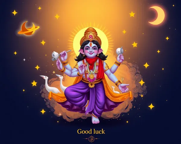 Shubh Ravivar-Inspired Digital Art with Stars and Celestial Bodies