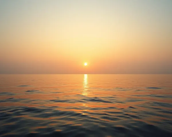 Shubh Ravivar Sunrise with Calm Ocean and New Beginnings