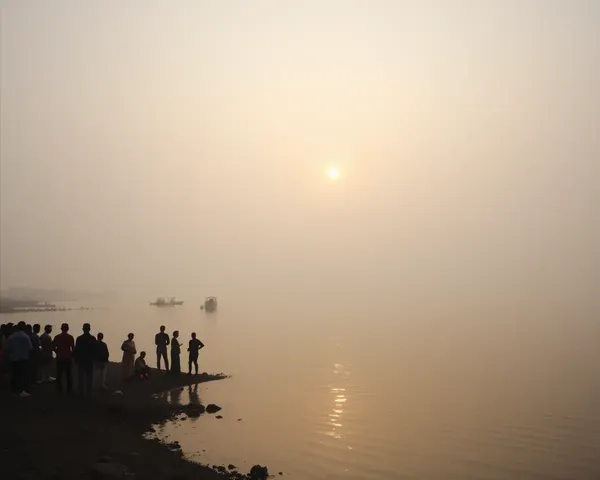 Shukrawar Lake Good Morning Photo: Morning Gathering on the Shore