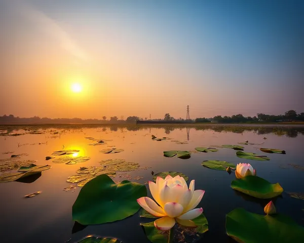 Shukrawar Lake Good Morning Photo: Sunrise Beauty on the Lake