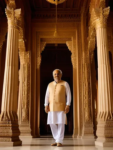 Shyam Ji in Majestic Temple with Grandeur