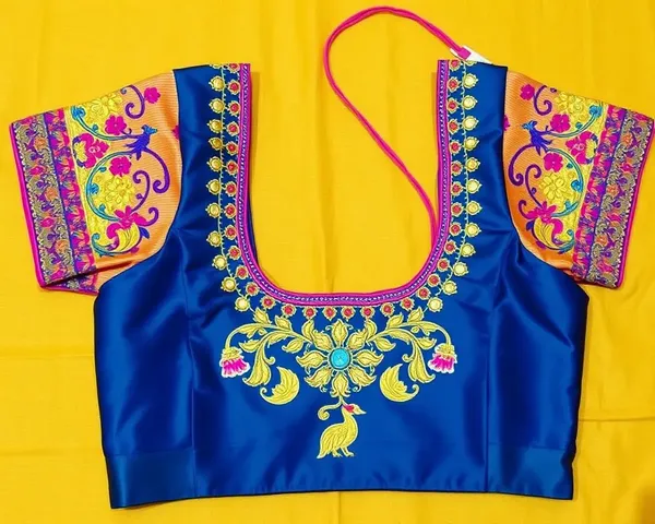 Simple Aari Work Blouse Designs Images in Fashion