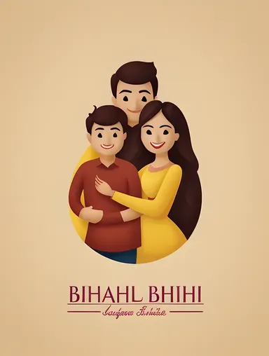 Simple Bhabhi Logo Design Concept