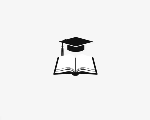 Simple Book or Grad Cap Illustration for Elegant Look