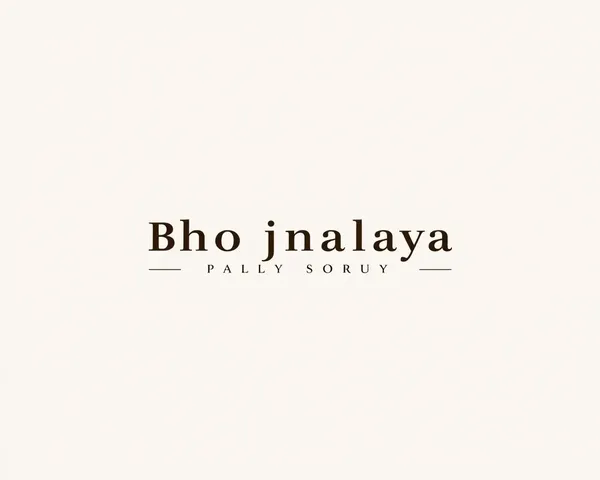 Simple Elegant Bhojnalaya Banner Emphasizes Beauty of Simplicity.
