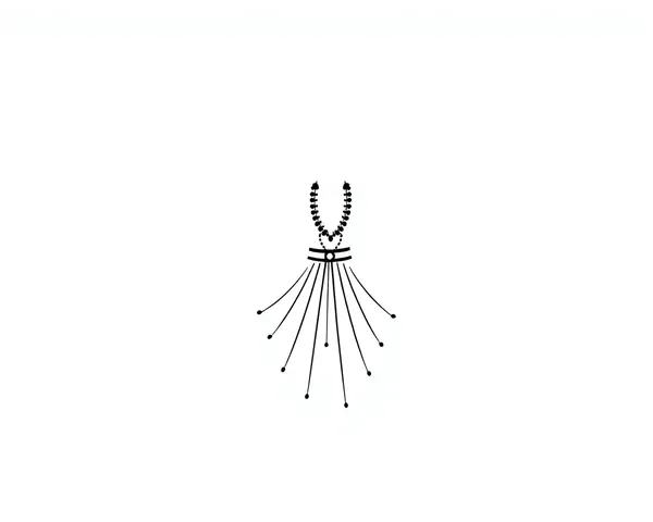 Simple Elegant Design of Krishna's Dress in Minimalist Style