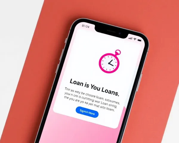 Simple Eye-Catching Loan Service Banner on Phone Browser Tab