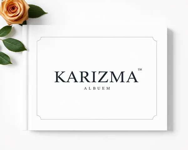 Simple Karizma Album Frame with Elegant Font